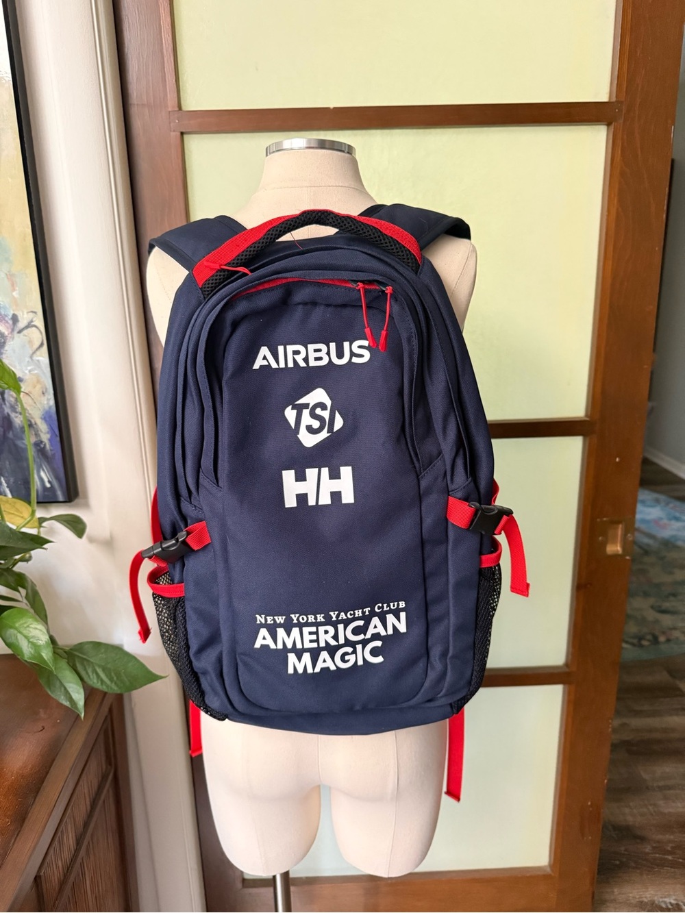 Helly Hansen Yacht Club Navy and Red Logo Backpack - Airbus / TSI/ HH